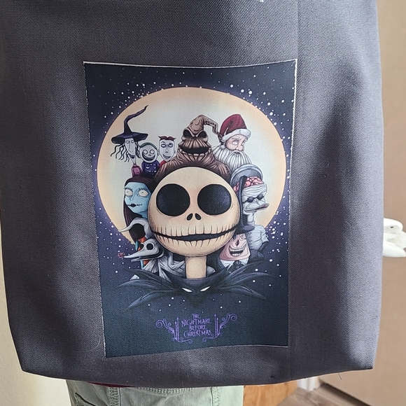 Nightmare before christmas tote bag handmade - Picture 3 of 6